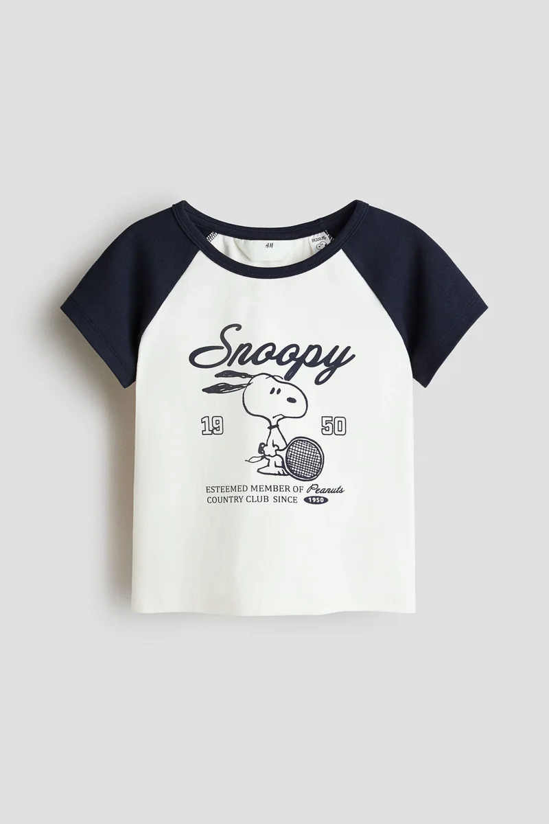 H&M Print-motif cotton top